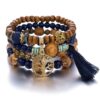 Unisex: Tree of Life Bracelet (Blue shade)